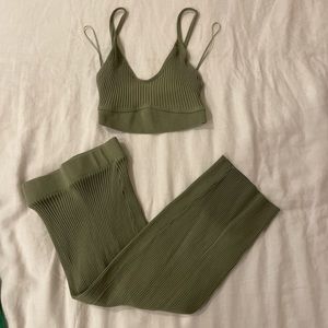 ❌SOLD❌zara 2 piece knit skirt set